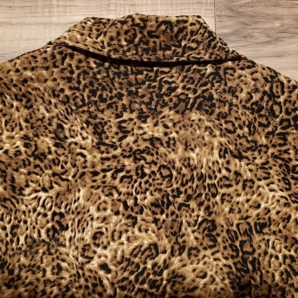 Womens Briggs Petite Cheetah Jacket Blazer Size PM - Picture 11 of 15